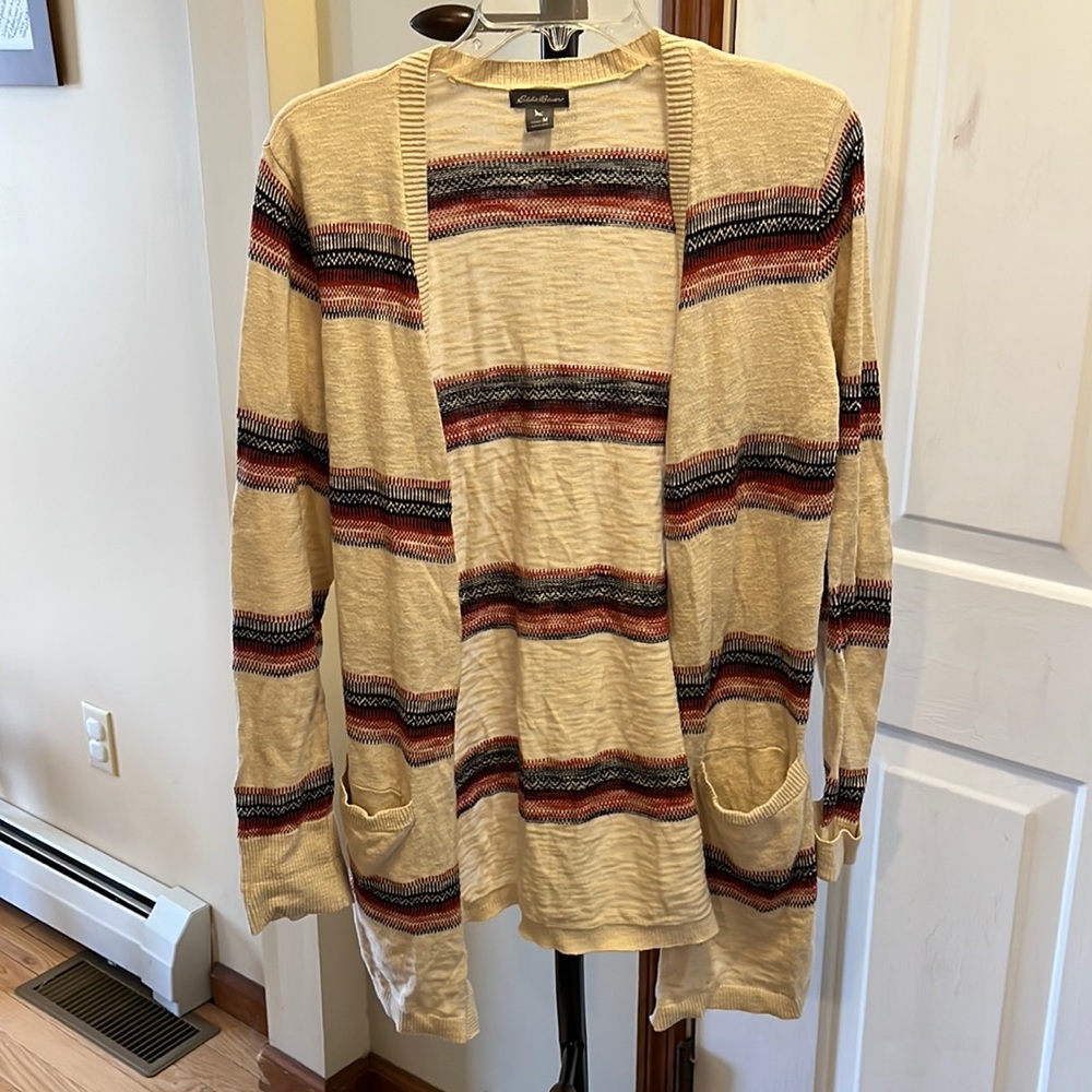 Striped Cardigan with Pockets